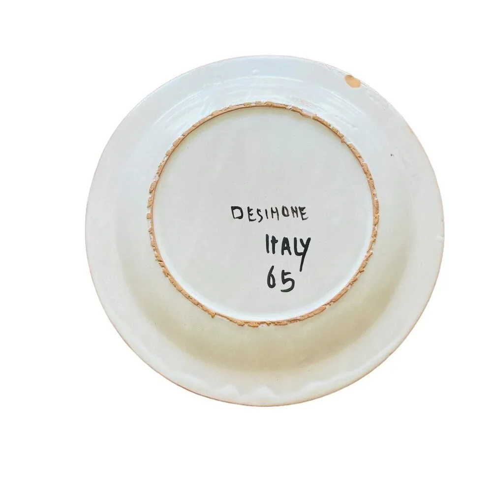 2 Giovanni Desimone Pottery Italian Hand Painted plates - Picture 4 of 7